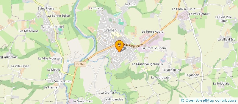 localisation de l'entreprise SCI RENOUMAC  CREHEN