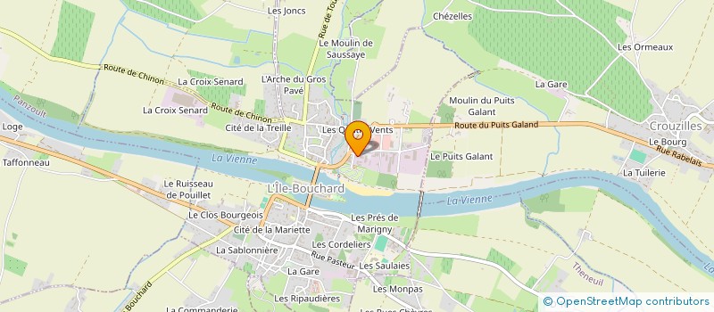 localisation de l'entreprise SCI RENOUX  L'ILE-BOUCHARD