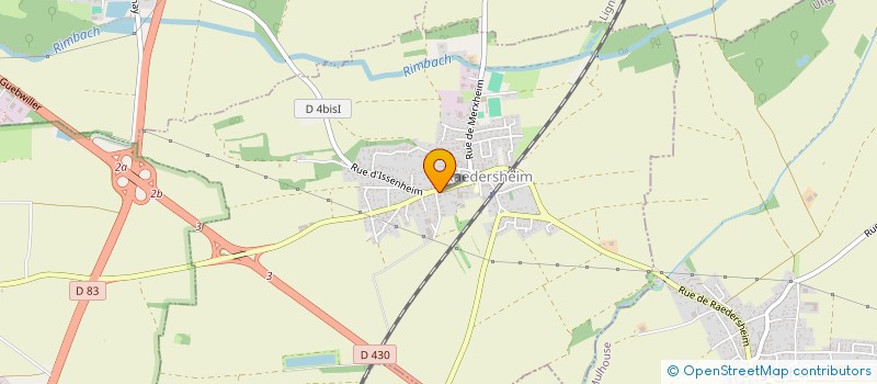 localisation de l'entreprise SCI RENOVA  RAEDERSHEIM