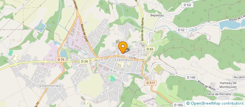 localisation de l'entreprise SCI RENOVE  CREMIEU