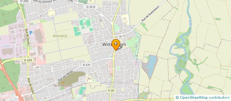 localisation de l'entreprise SCI RENOWIT  WITTENHEIM