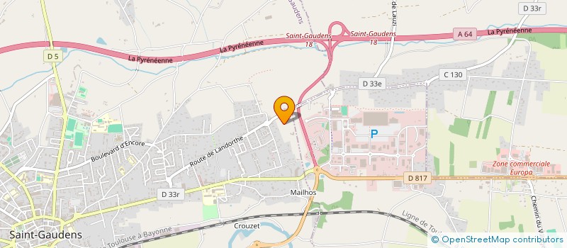 localisation de l'entreprise SCI RENTABLE  SAINT-GAUDENS