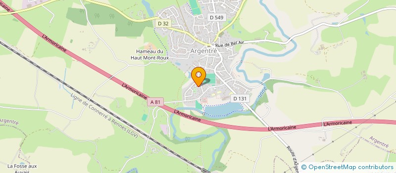 localisation de l'entreprise SCI RENTAISE  ARGENTRE