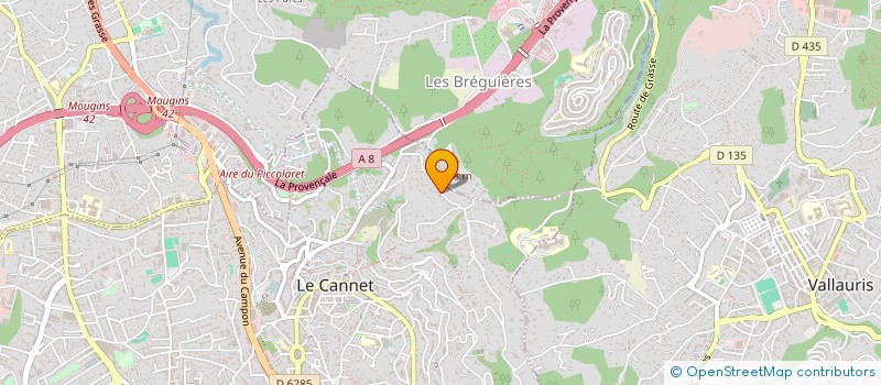 localisation de l'entreprise SCI RENTAL à LE CANNET