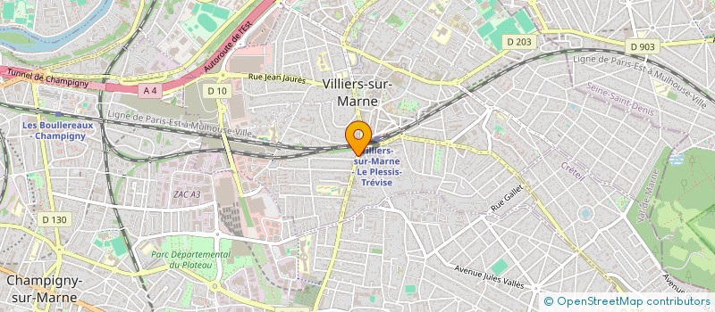 localisation de l'entreprise SCI RENTBAULT  VILLIERS-SUR-MARNE