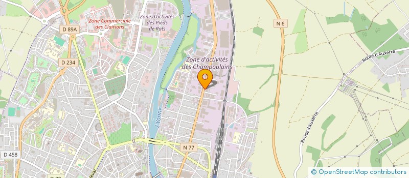 localisation de l'entreprise SCI RENY à AUXERRE