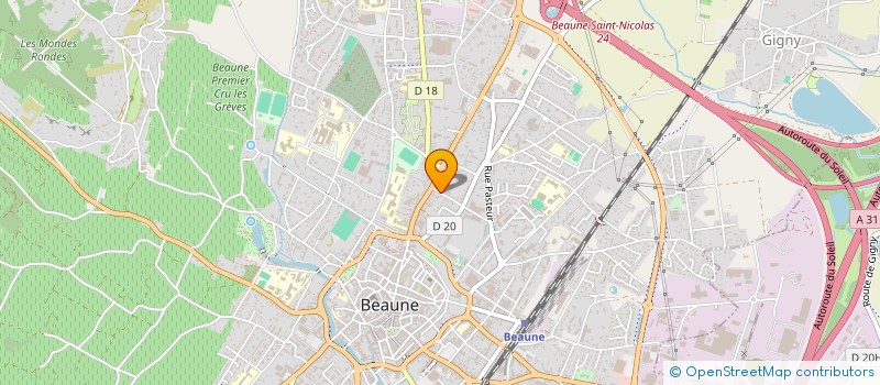 localisation de l'entreprise SCI REON 125 à BEAUNE