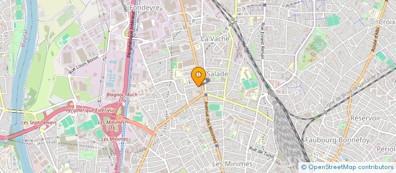 localisation de l'entreprise SCI REOUVEN à TOULOUSE