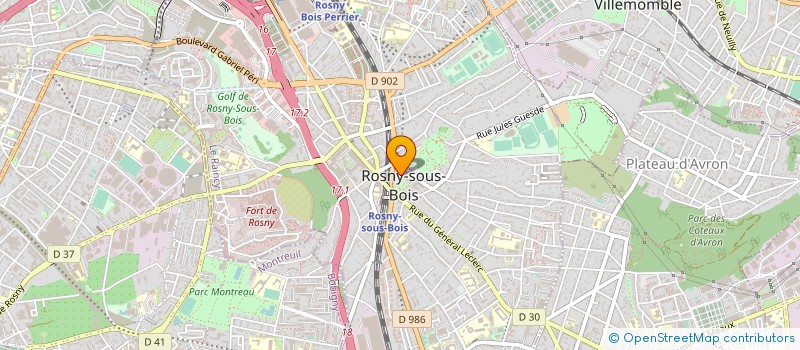 localisation de l'entreprise SCI REP PAR MME CHENU ANDREE à ROSNY-SOUS-BOIS