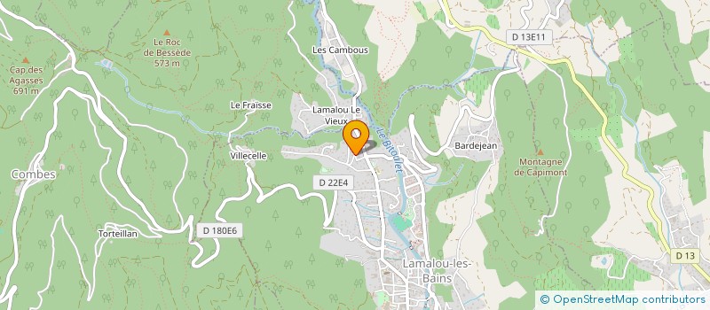 localisation de l'entreprise SCI REPE  LAMALOU-LES-BAINS