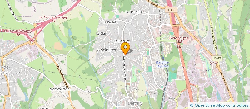 localisation de l'entreprise SCI REPELLIN CHABRILLAN à DARDILLY