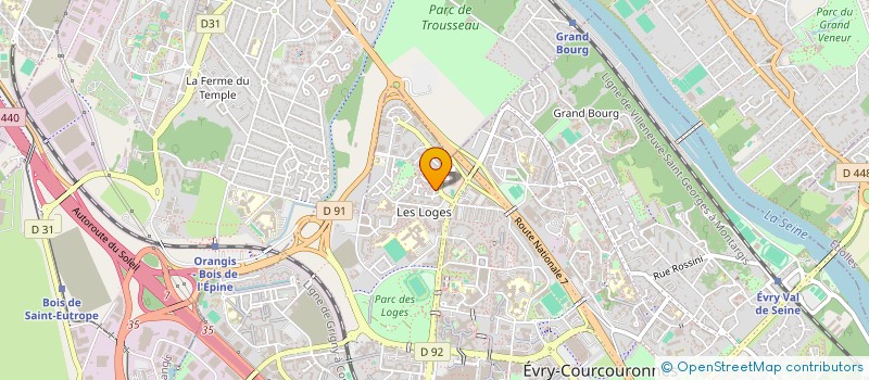localisation de l'entreprise SCI REPHIL à EVRY-COURCOURONNES