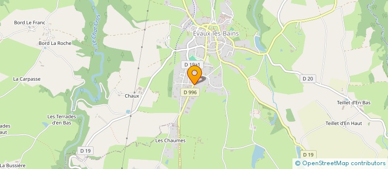 localisation de l'entreprise SCI REPI  EVAUX-LES-BAINS