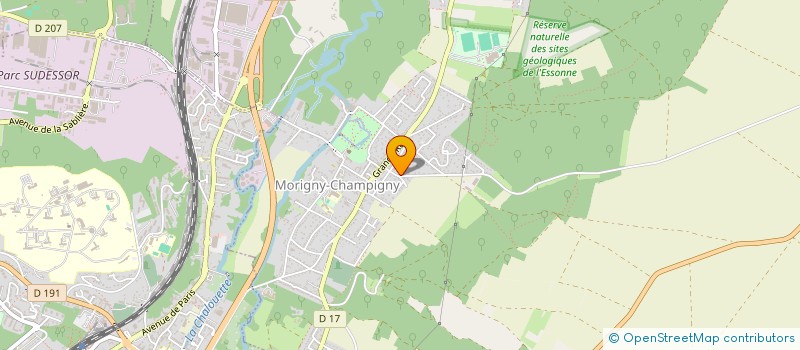 localisation de l'entreprise SCI REPR  MORIGNY-CHAMPIGNY