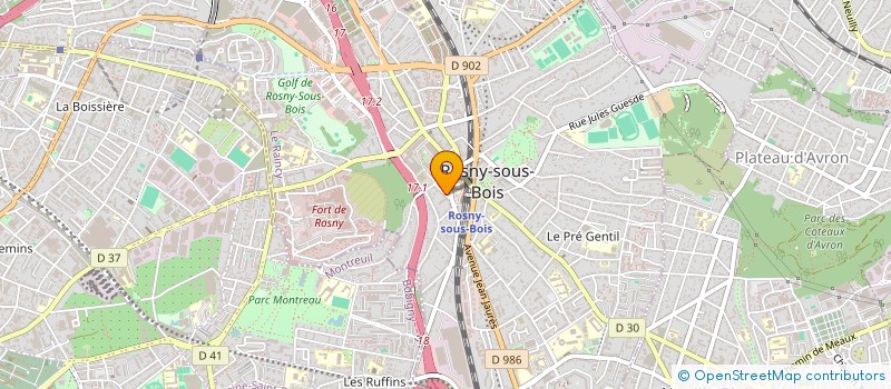 localisation de l'entreprise SCI REPUBLIQUE 2 à ROSNY-SOUS-BOIS