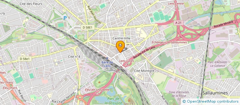 localisation de l'entreprise SCI REPUBLIQUE 24  LENS