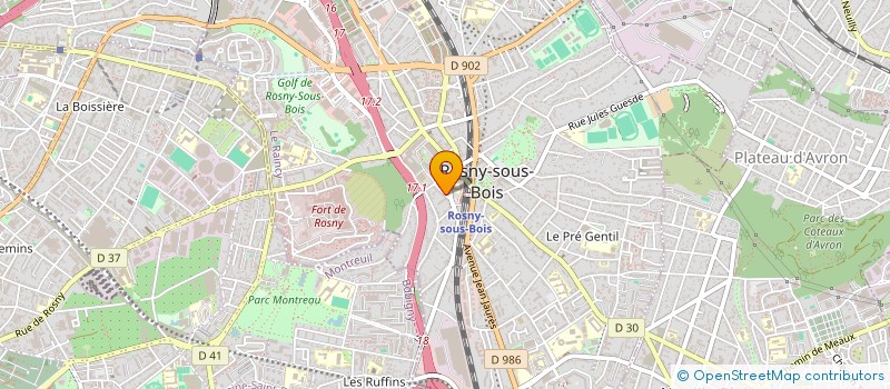localisation de l'entreprise SCI REPUBLIQUE à ROSNY-SOUS-BOIS