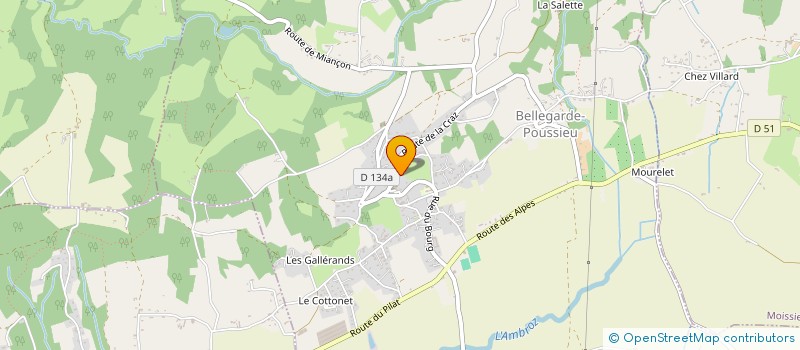 localisation de l'entreprise SCI REPUBLIQUE 39  BELLEGARDE-POUSSIEU