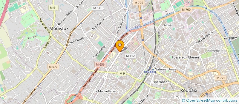 localisation de l'entreprise SCI REPUBLIQUE  TOURCOING