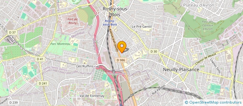 localisation de l'entreprise SCI REPUBLIQUE à ROSNY-SOUS-BOIS