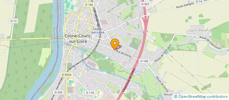 localisation de l'entreprise SCI RERE-YEYE à COSNE-COURS-SUR-LOIRE