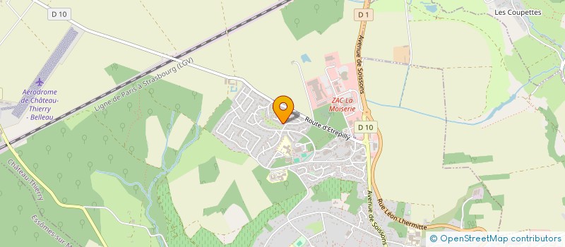 localisation de l'entreprise SCI RES  CHATEAU-THIERRY