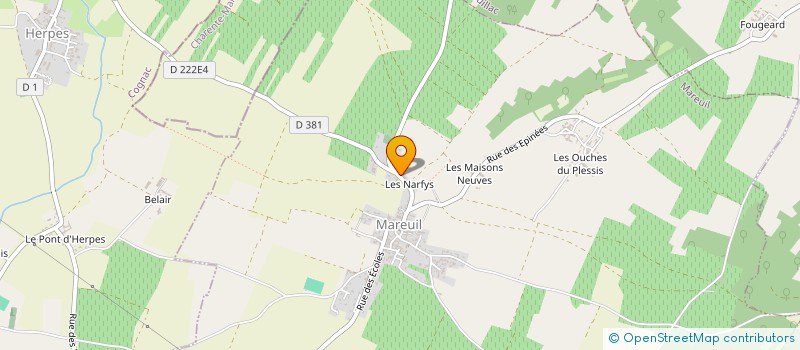 localisation de l'entreprise SCI -RES-DJE à MAREUIL