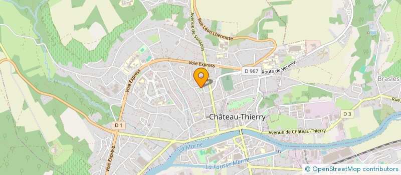 localisation de l'entreprise SCI RES DU PARC à CHATEAU-THIERRY