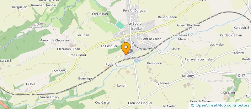 localisation de l'entreprise SCI RES IMMOBILIS  IRVILLAC