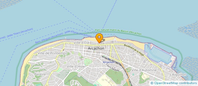 localisation de l'entreprise SCI RES LES BOUCANIERS  ARCACHON