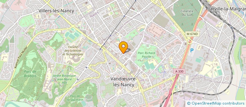 localisation de l'entreprise SCI RES LES NATIONS  VANDUVRE-LES-NANCY