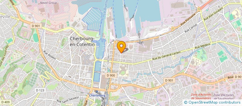 localisation de l'entreprise SCI RES SOLI à CHERBOURG-EN-COTENTIN