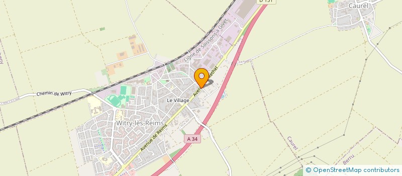 localisation de l'entreprise SCI RES SOLI RRVL  WITRY-LES-REIMS