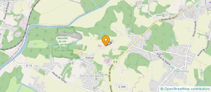 localisation de l'entreprise SCI RES VERLAINE  TERCIS-LES-BAINS