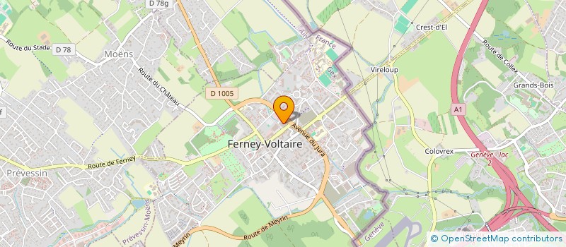 localisation de l'entreprise SCI RES VOLTAIRE FA à FERNEY-VOLTAIRE