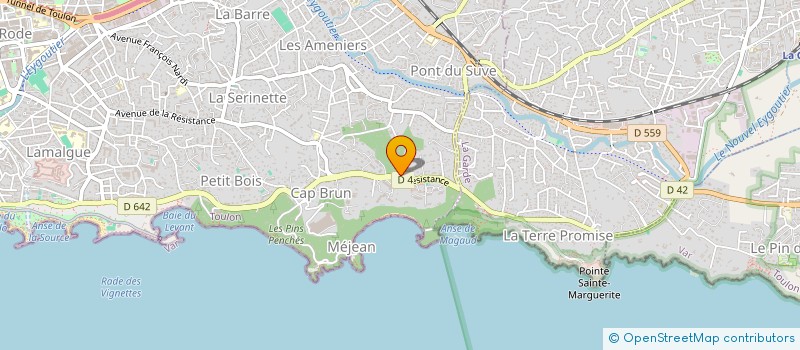 localisation de l'entreprise SCI RESANDON  TOULON