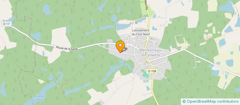 localisation de l'entreprise SCI RESID BALGENTIENNE à MENESTREAU-EN-VILLETTE