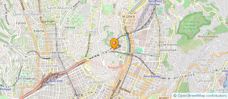 localisation de l'entreprise SCI RESID DU CEDRE à NICE