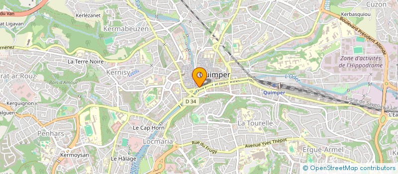 localisation de l'entreprise SCI RESIDENCE AMIRAL DE KERGUELEN à QUIMPER