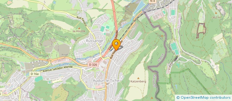 localisation de l'entreprise SCI RESIDENCE AQUILON  AUDUN-LE-TICHE