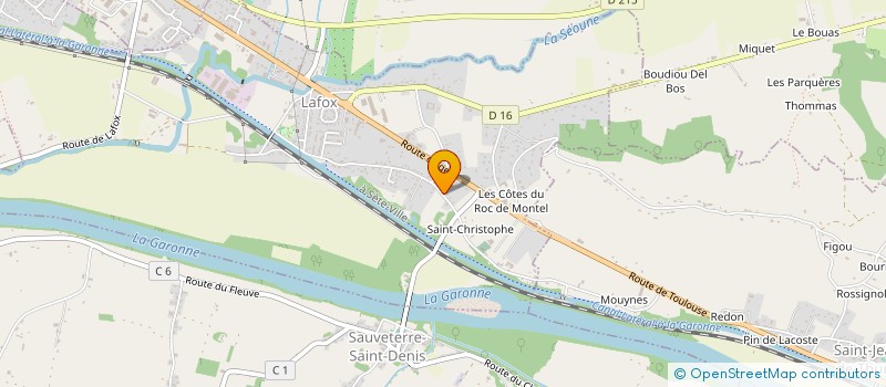 localisation de l'entreprise SCI RESIDENCE ARNAUD DAUBASSE  LA CROIX-BLANCHE