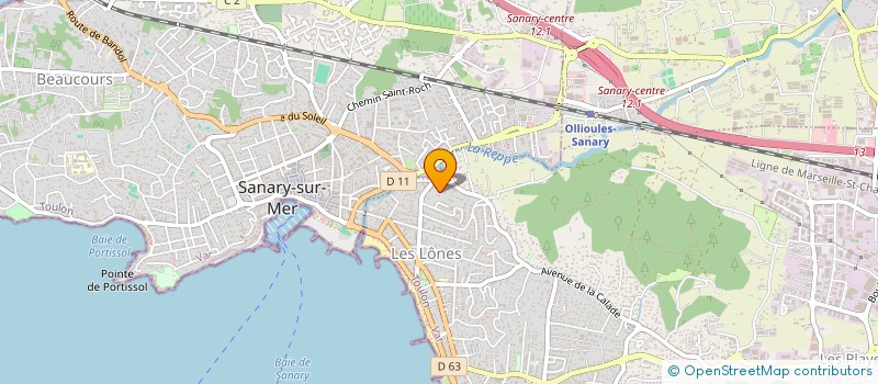 localisation de l'entreprise SCI RESIDENCE ATHENA à SIX-FOURS-LES-PLAGES