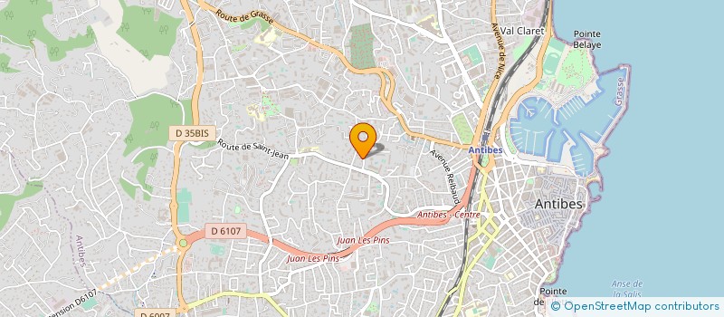 localisation de l'entreprise SCI RESIDENCE BACCARA à ANTIBES