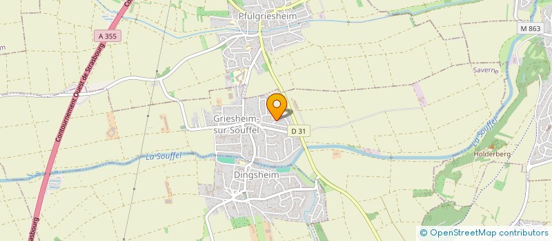 localisation de l'entreprise SCI RESIDENCE BAUDELAIRE  GRIESHEIM-SUR-SOUFFEL