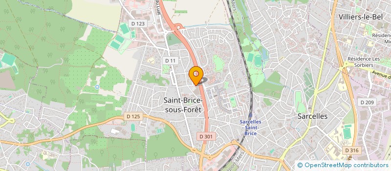 localisation de l'entreprise SCI RESIDENCE BEAUDEMONT REP PAR AGENCE  SAINT-BRICE-SOUS-FORET