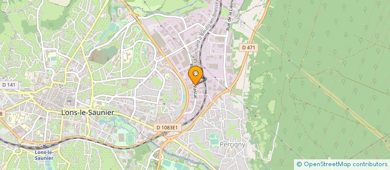 localisation de l'entreprise SCI RESIDENCE BELLEVUE à LONS-LE-SAUNIER