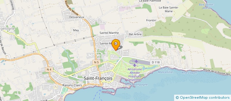 localisation de l'entreprise SCI RESIDENCE BELLEVUE à SAINT-FRANCOIS