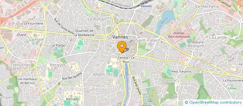 localisation de l'entreprise SCI RESIDENCE BELLEVUE à VANNES