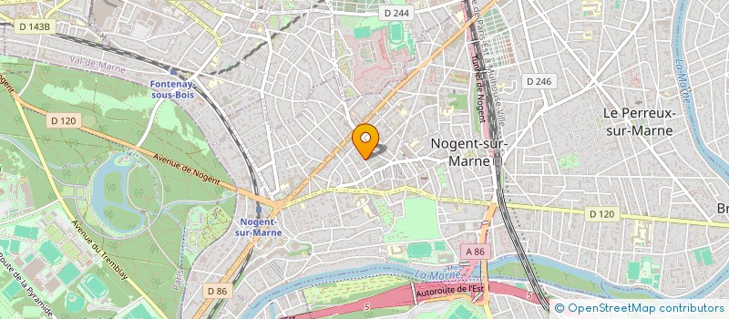 localisation de l'entreprise SCI RESIDENCE BRILLET II à NOGENT-SUR-MARNE