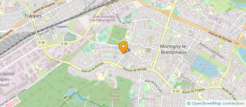 localisation de l'entreprise SCI RESIDENCE CAP OUEST  MONTIGNY-LE-BRETONNEUX